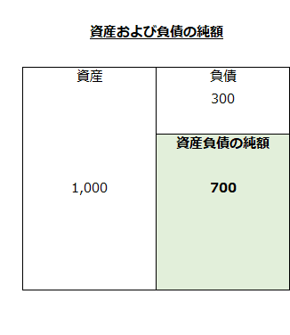 資産および負債の純額